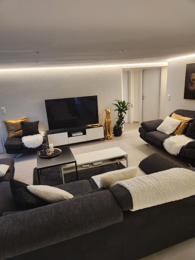 Appartement Moderne Avec Terrasse Et Piscine A Chatel Sur Bex Exterior foto